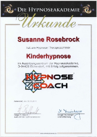 Zertifikat Kinderhypnose