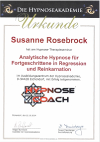Zertifikat Analytische Hypnose
